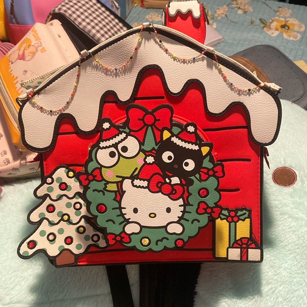 Hello kitty and Friends Christmas Backpack and Wallet